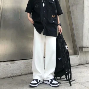 Quần jean nam ống rộng quần baggy nam dáng xuông cao cấp chuẩn form hàn quốc không phai màu